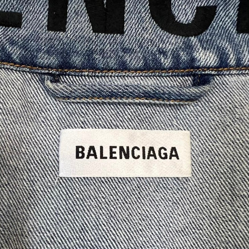 BALENCIAGA Denim jacket logo G jacket