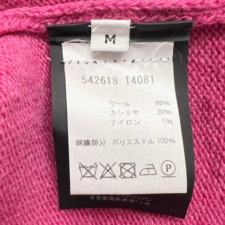 BALENCIAGA Sweater Wool Logo Pink Knit