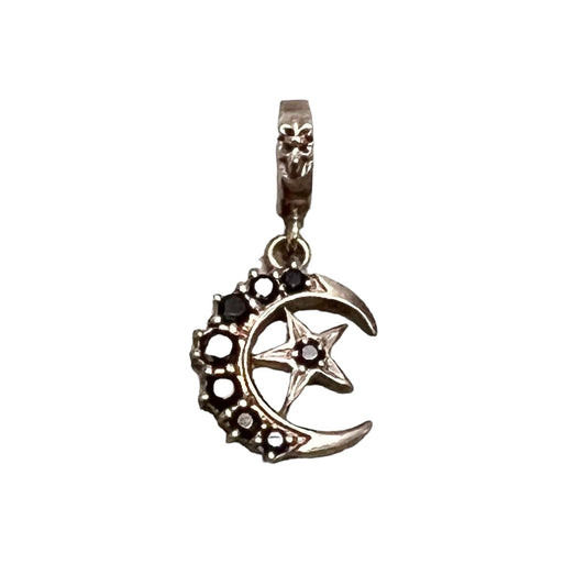 Loree Rodkin Crescent Moon Star Pendant Silver 925