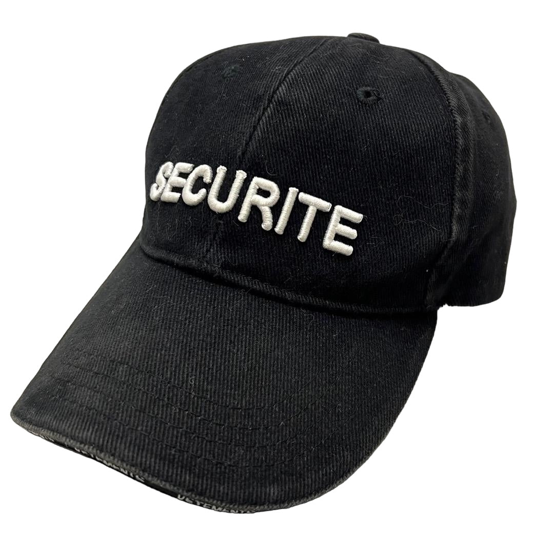 VETEMENT Cap hat SECURITE Logo Baseball