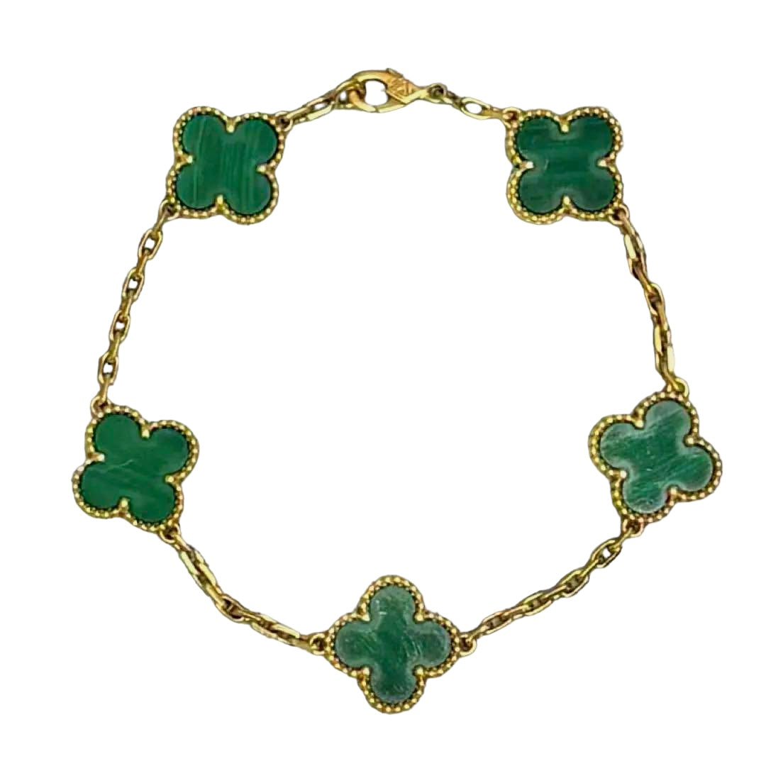 Van Cleef Alhambra Bracelet Green