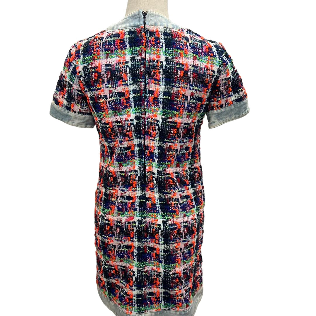 DSQURED2 Denim Tweed Multicolor Dress