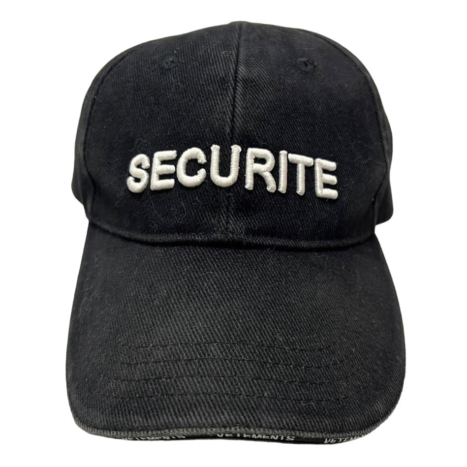 VETEMENT Cap hat SECURITE Logo Baseball