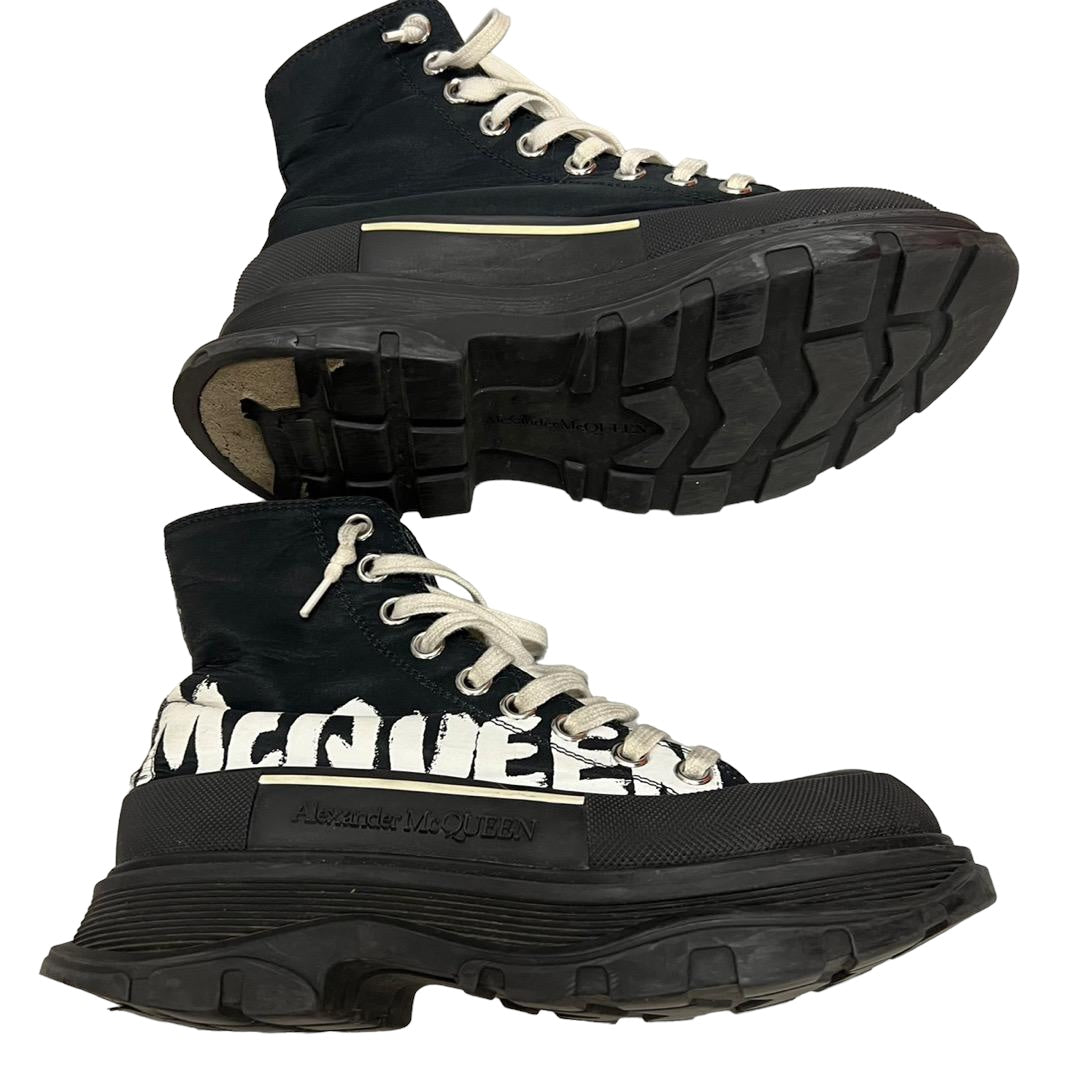 ALEXANDER McQUEEN tread slick boots