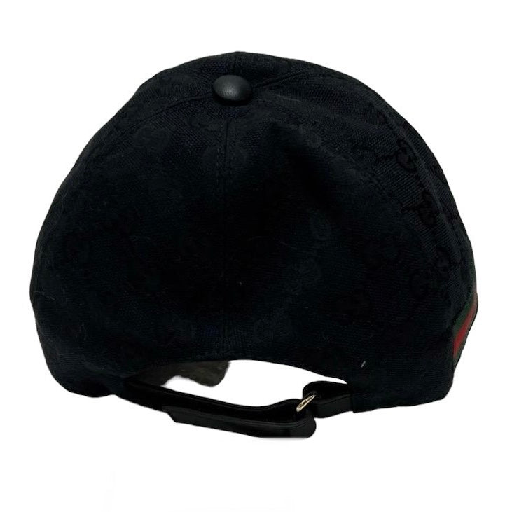 GUCCI Baseball Cap black GG Canvas Sherry Line