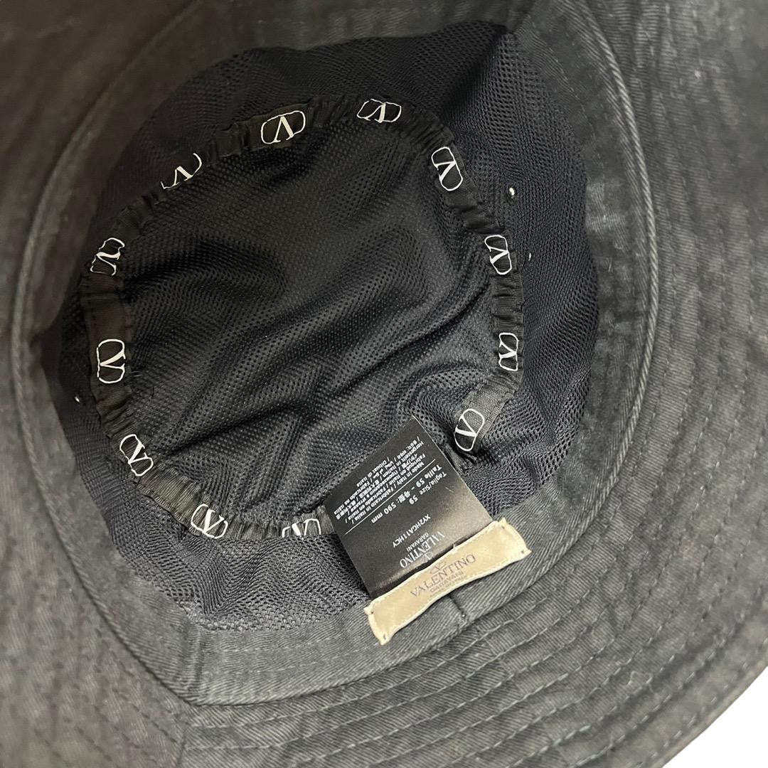 VALENTINO GALAVANI V logo bucket hat