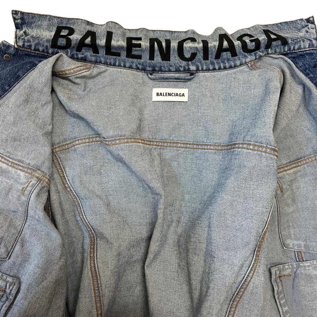 BALENCIAGA Denim jacket logo G jacket