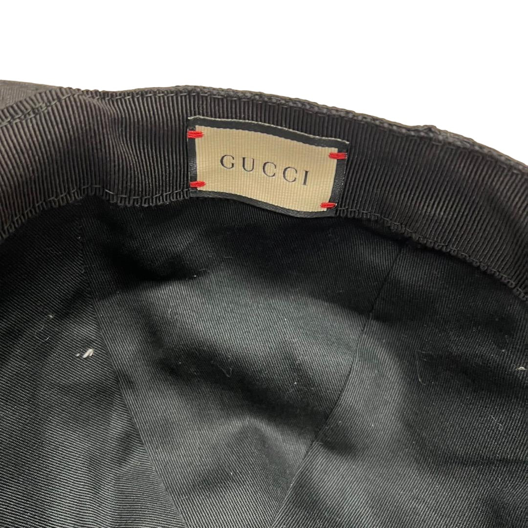 GUCCI Baseball Cap black GG Canvas Sherry Line