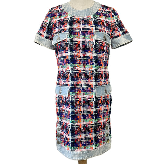 DSQURED2 Denim Tweed Multicolor Dress